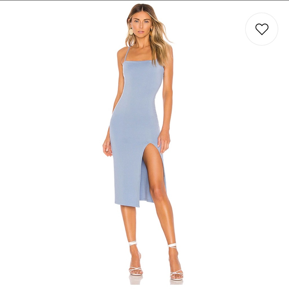 Lovers + Friends Dress - Skylar Midi in Blue Bell